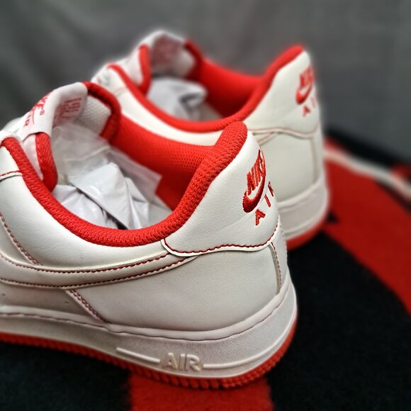 %Nike Air Force 1 Low \'07 White University Red CV1724-100 Men’s Sz 8.5 / A 27 main image 10